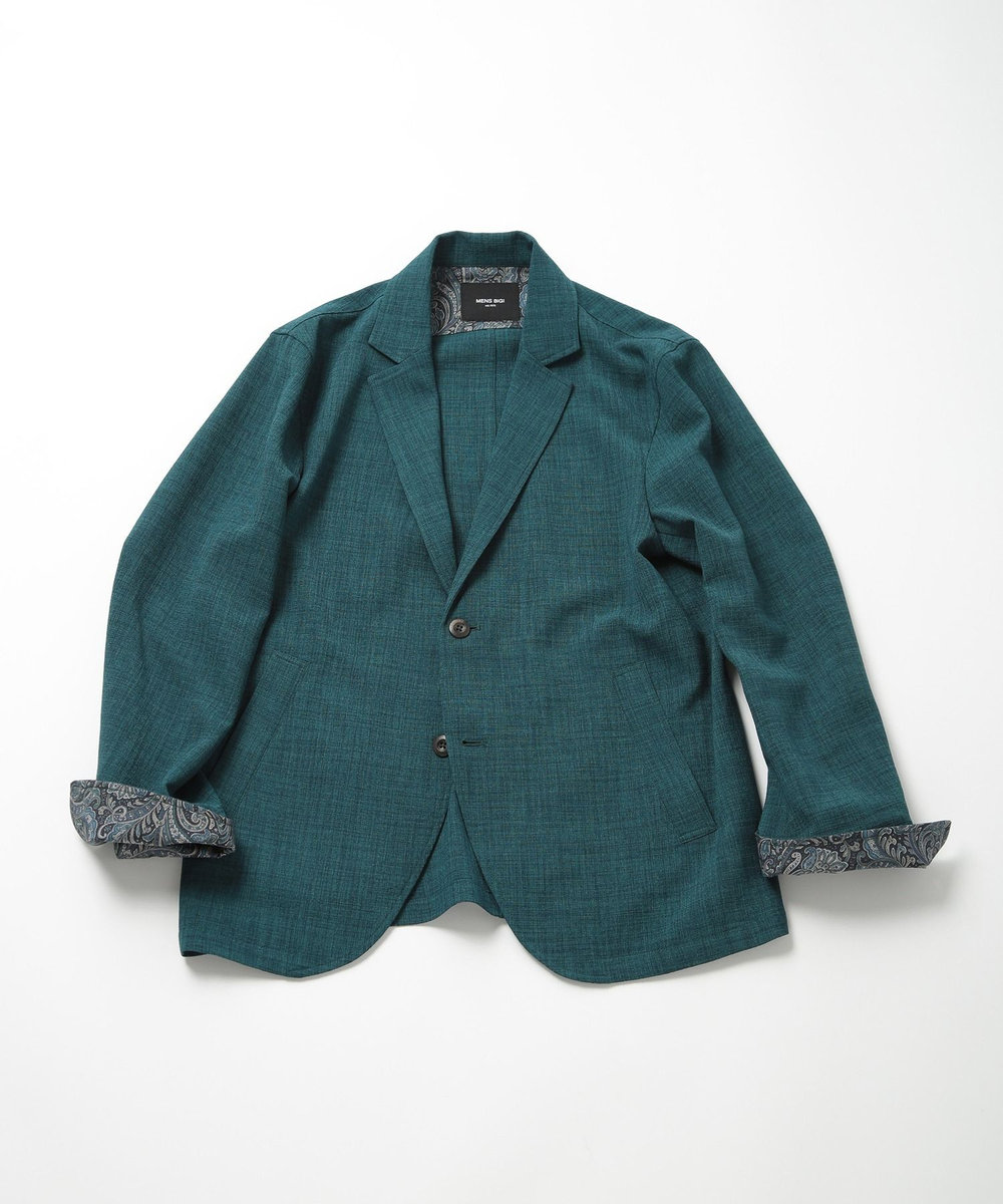 MEN'S BIGI ブッチャーストレッチカジュアルジャケット グリーン