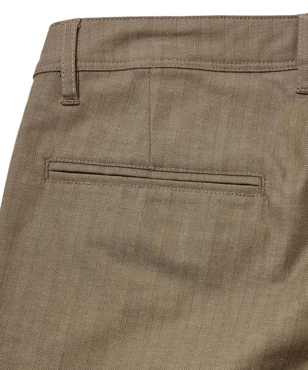MEN'S BIGI ＜ON/OFF兼用＞シャドーヘリンボーンストレッチパンツ ベージュ