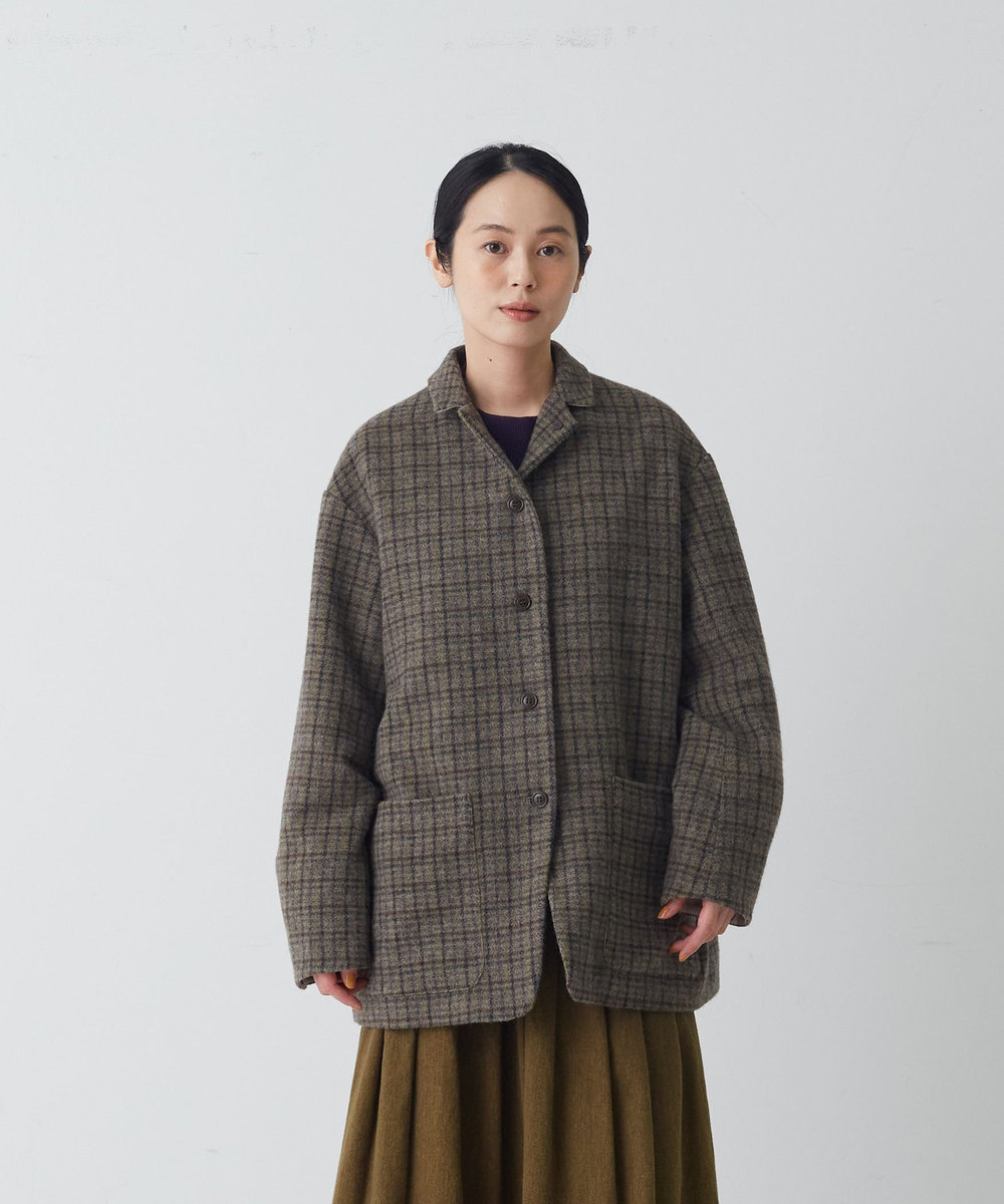 congés payés ADIEU TRISTESSE ウールシャギージャケット ブラウン系その他