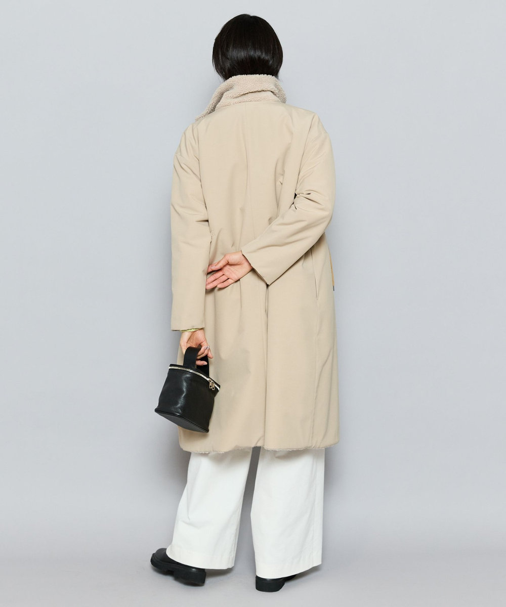 L'EQUIPE ボア×ウェザークロスコート ベージュ