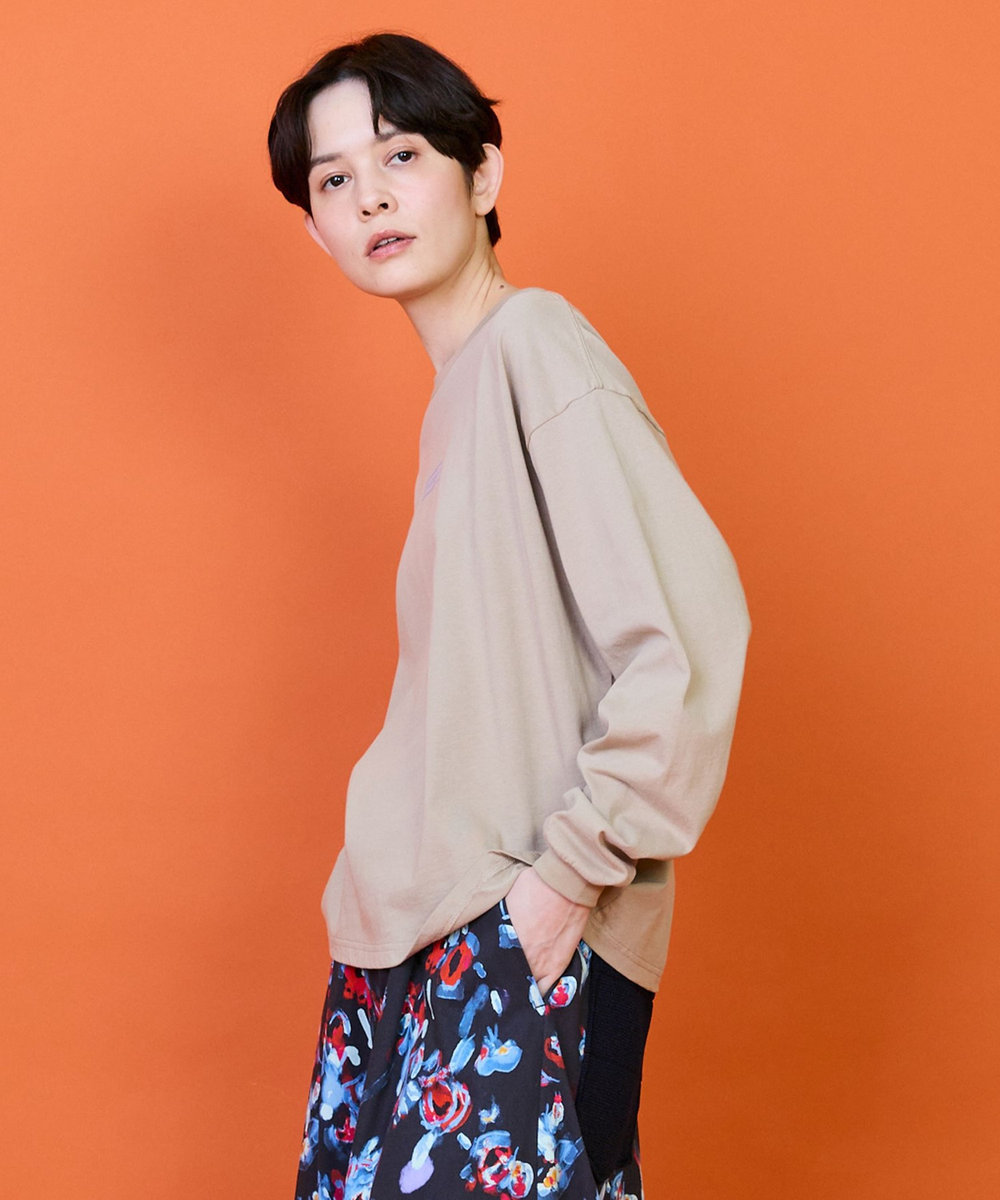 FRAPBOIS エトリーブTシャツ ベージュ