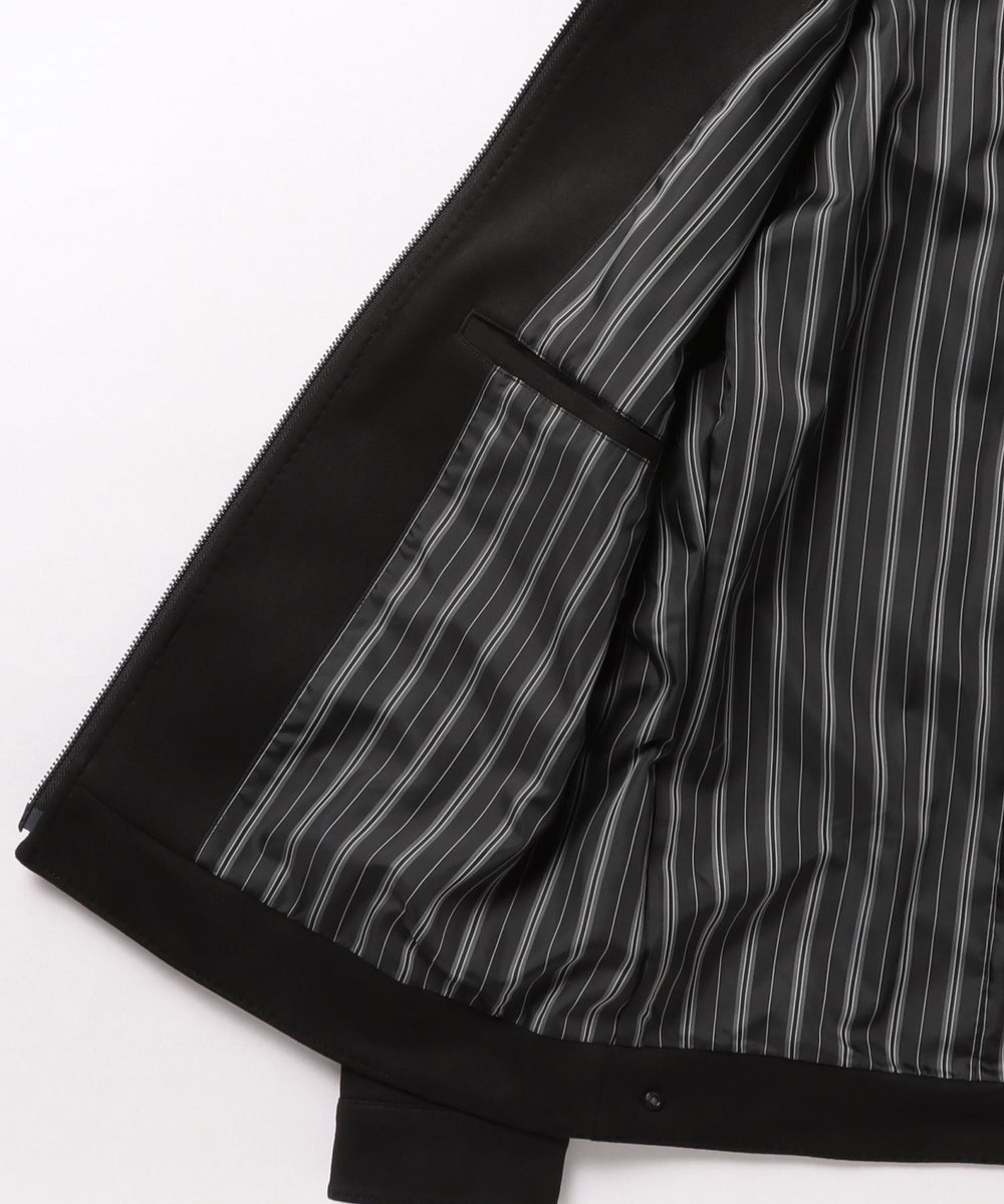 MEN'S BIGI フェイクスエードダンボールブルゾン ブラック