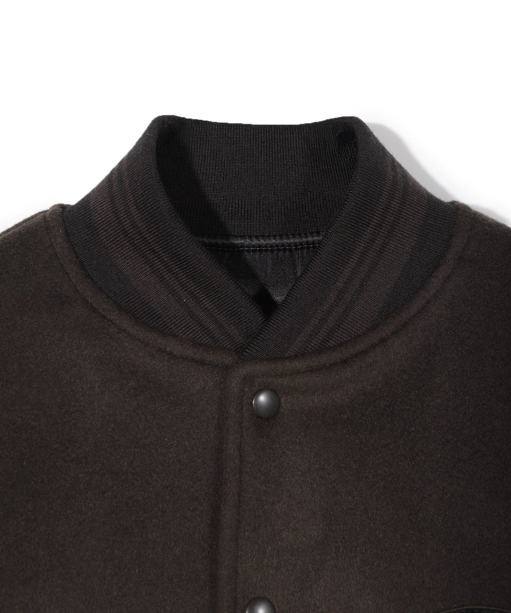 MEN'S BIGI 【50th Anniv . 中田 慎介】WOOL MELTON STADIUM JAMPER ブラウン