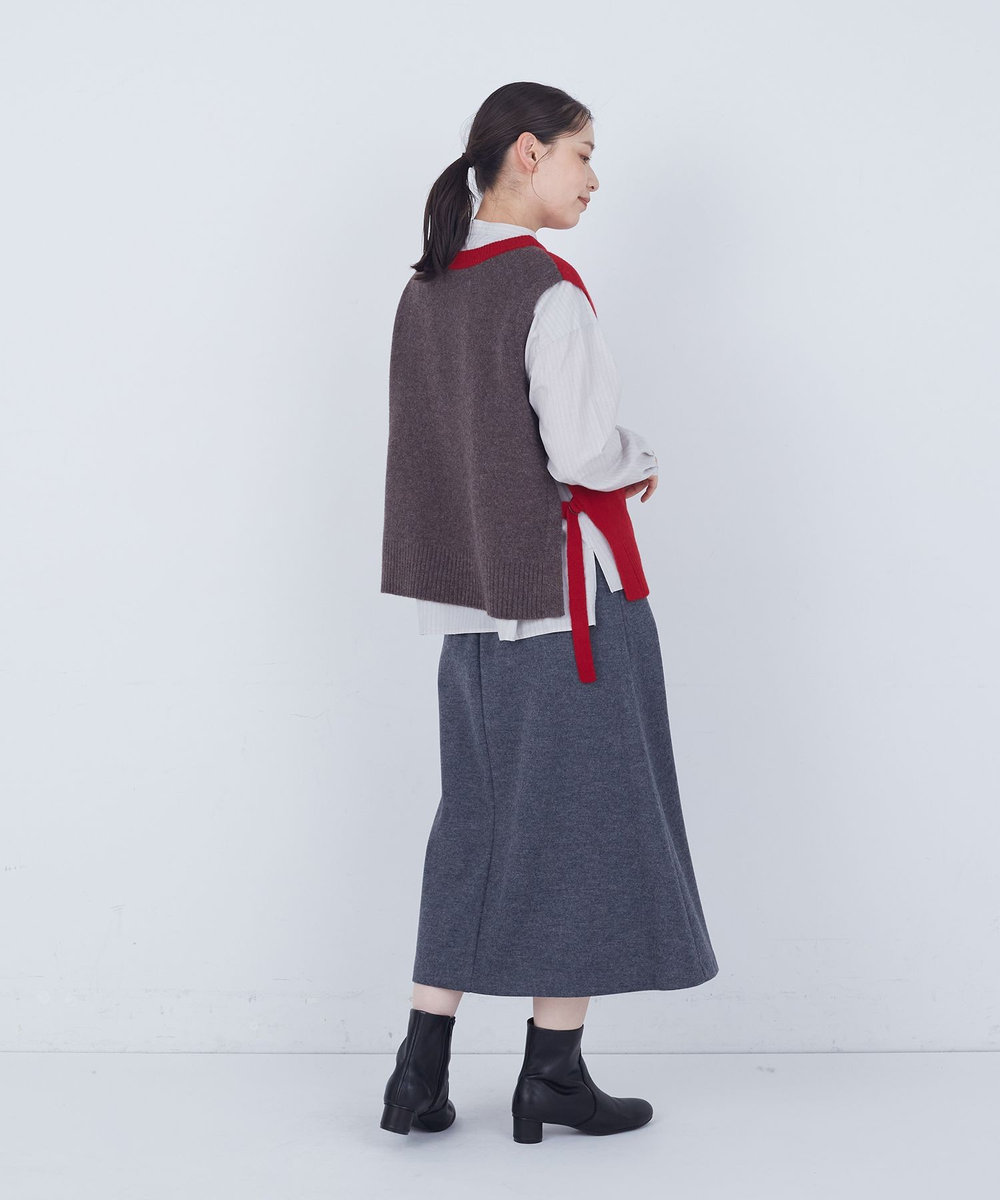 ADIEU TRISTESSE 【2way】AQUAウールカシミヤベスト レッド
