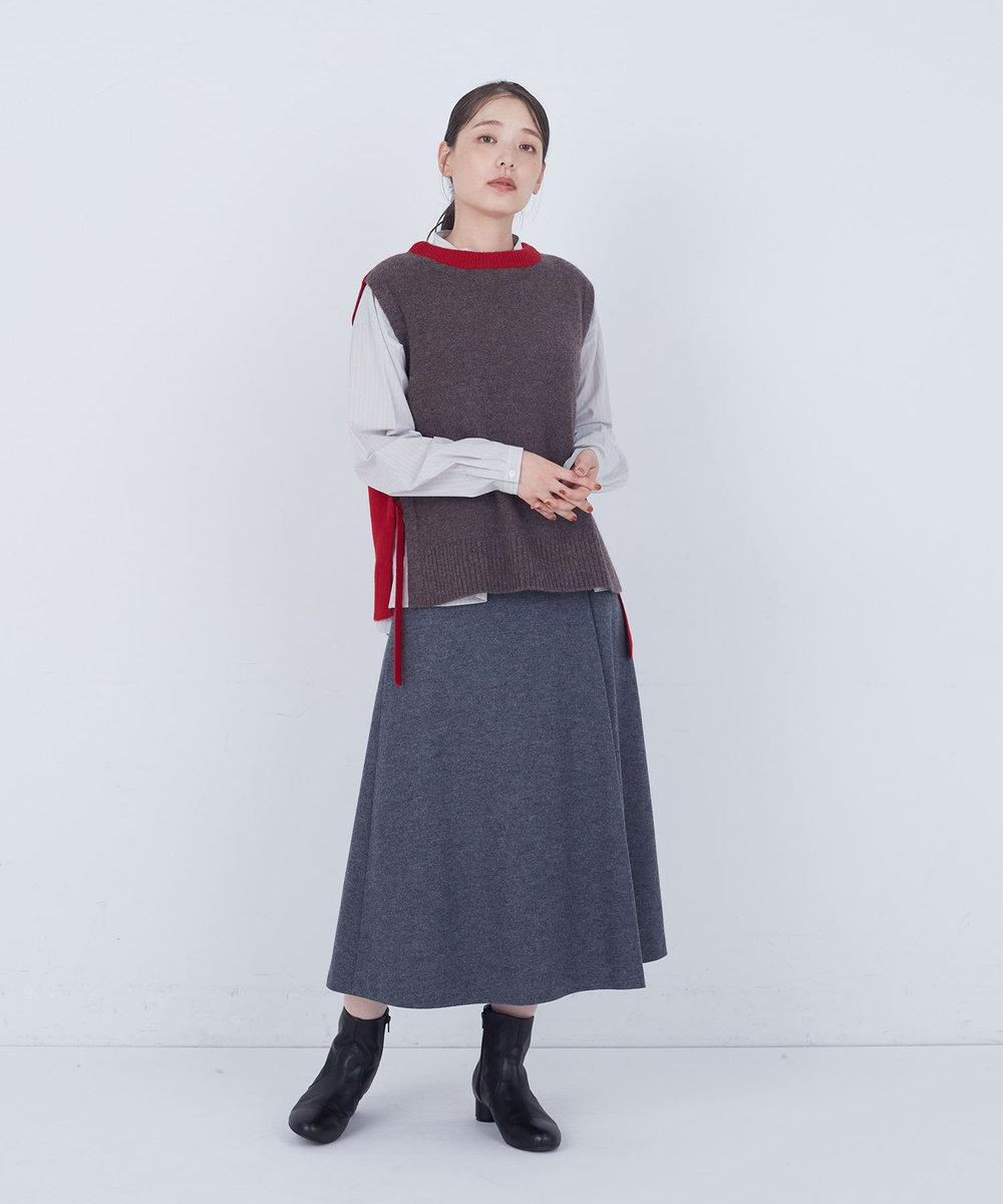 ADIEU TRISTESSE 【2way】AQUAウールカシミヤベスト レッド