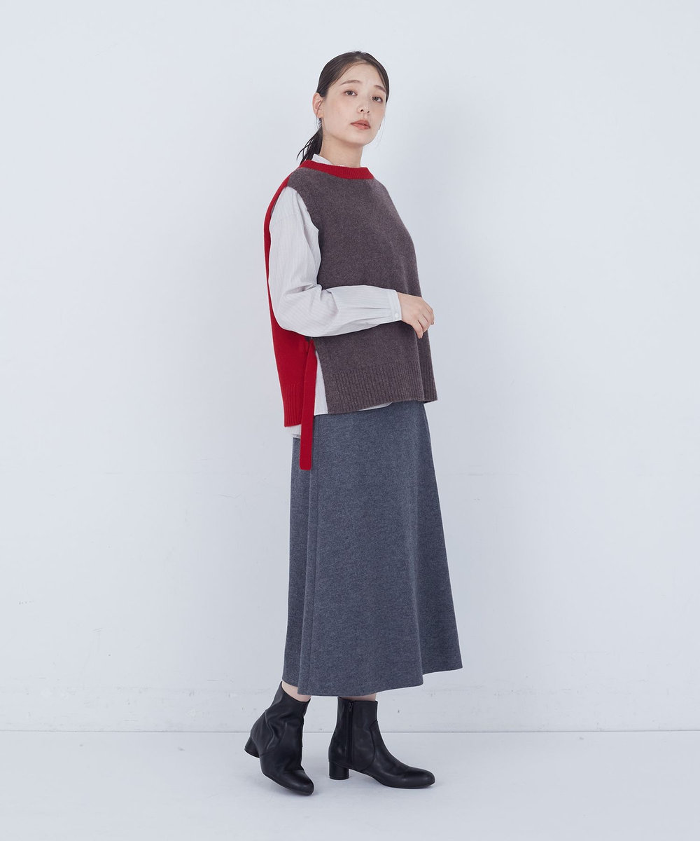 ADIEU TRISTESSE 【2way】AQUAウールカシミヤベスト レッド