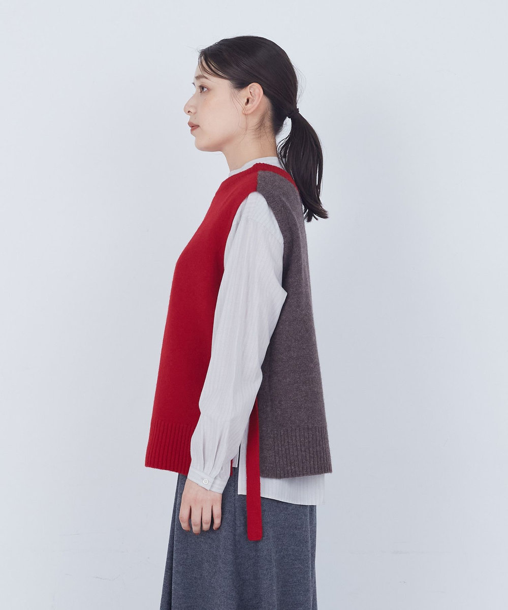 ADIEU TRISTESSE 【2way】AQUAウールカシミヤベスト レッド
