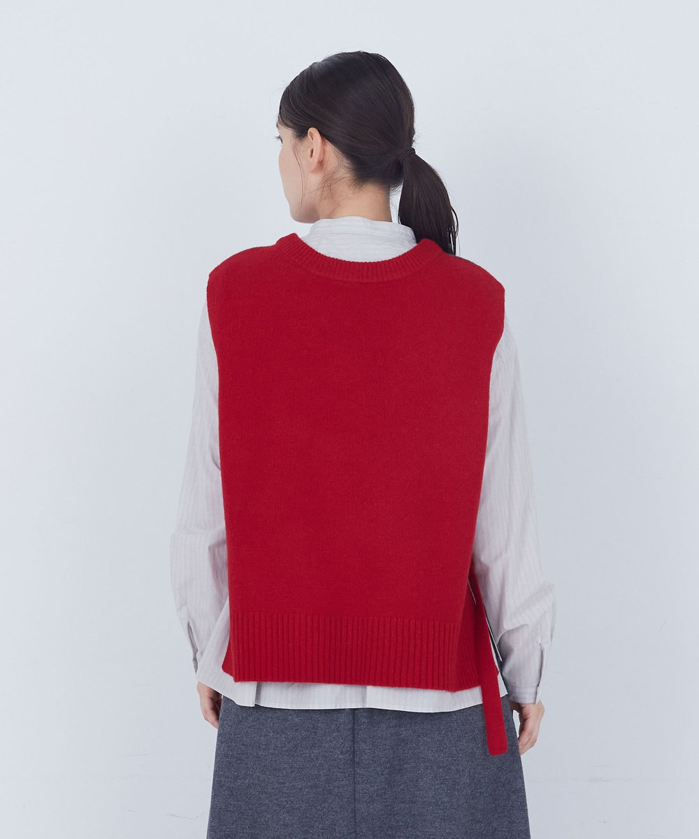 ADIEU TRISTESSE 【2way】AQUAウールカシミヤベスト レッド