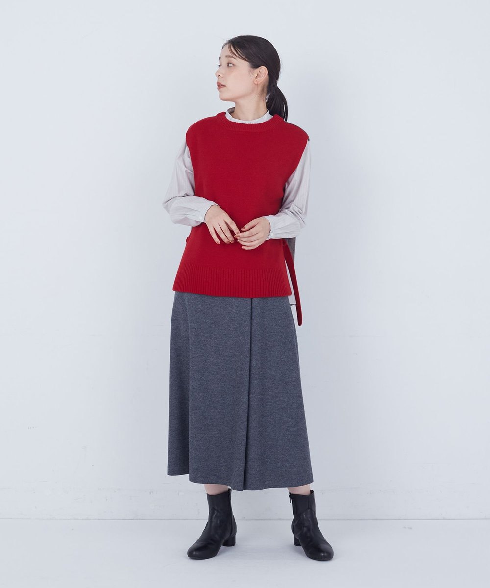 ADIEU TRISTESSE 【2way】AQUAウールカシミヤベスト レッド