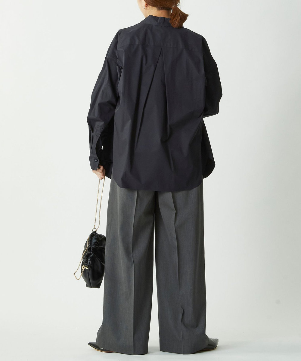 1er Arrondissement ハイポリコットンシャツ ダークネイビー