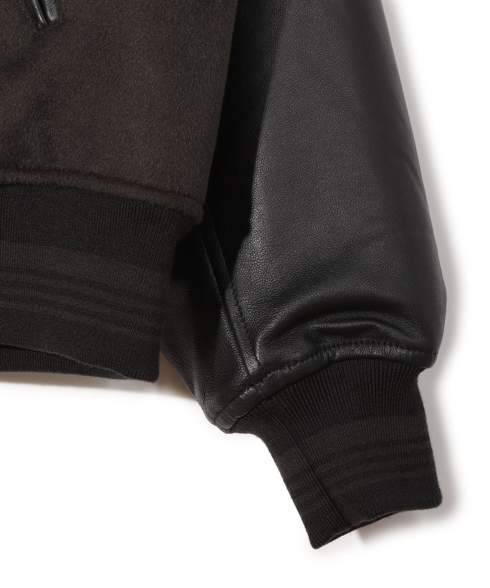 MEN'S BIGI 【50th Anniv . 中田 慎介】WOOL MELTON STADIUM JAMPER ブラウン