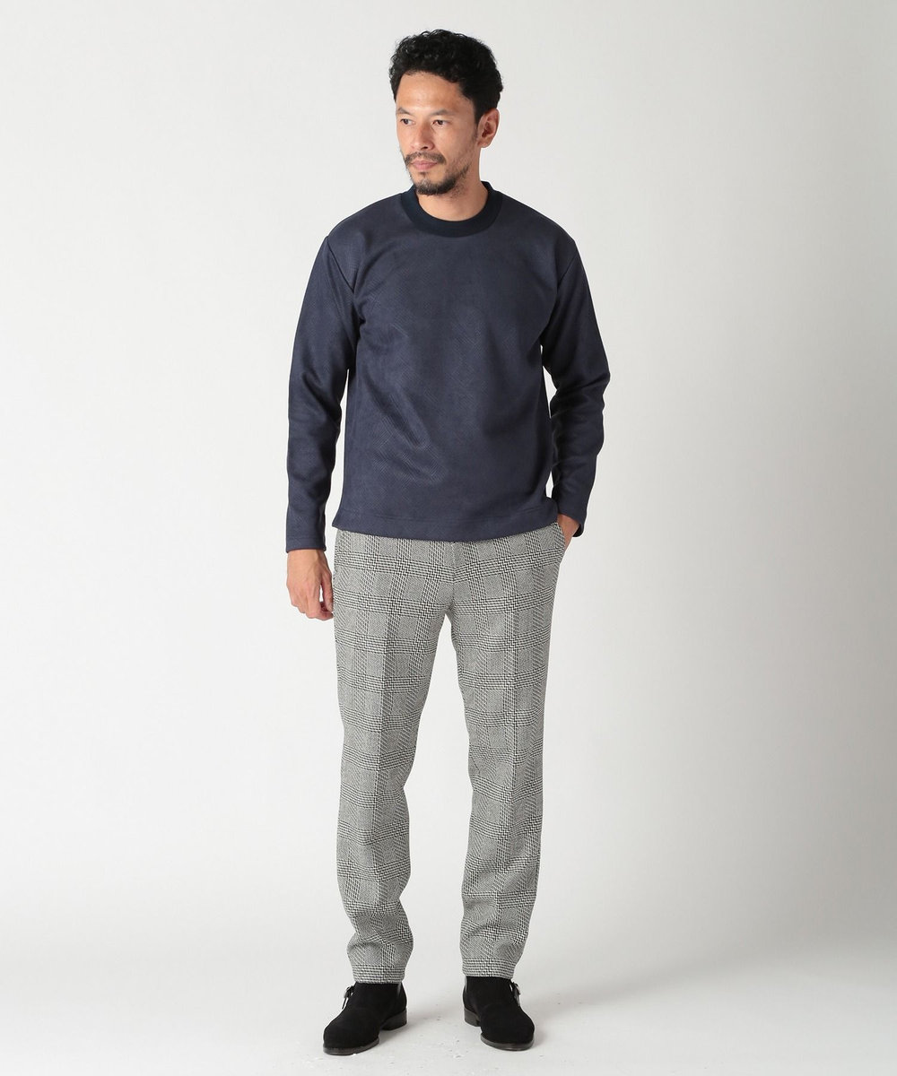 MEN'S BIGI テックスエードロングスリーブカットソー ネイビー