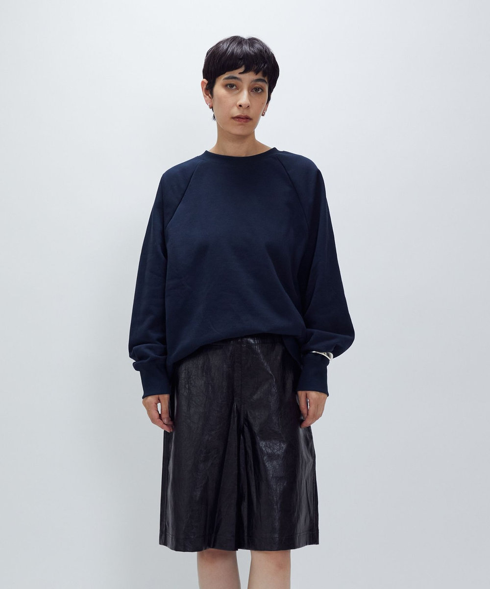 1er Arrondissement 【WEB限定カラーあり】＜SOLto (ソルト)＞レースアップスウェット ダークネイビー