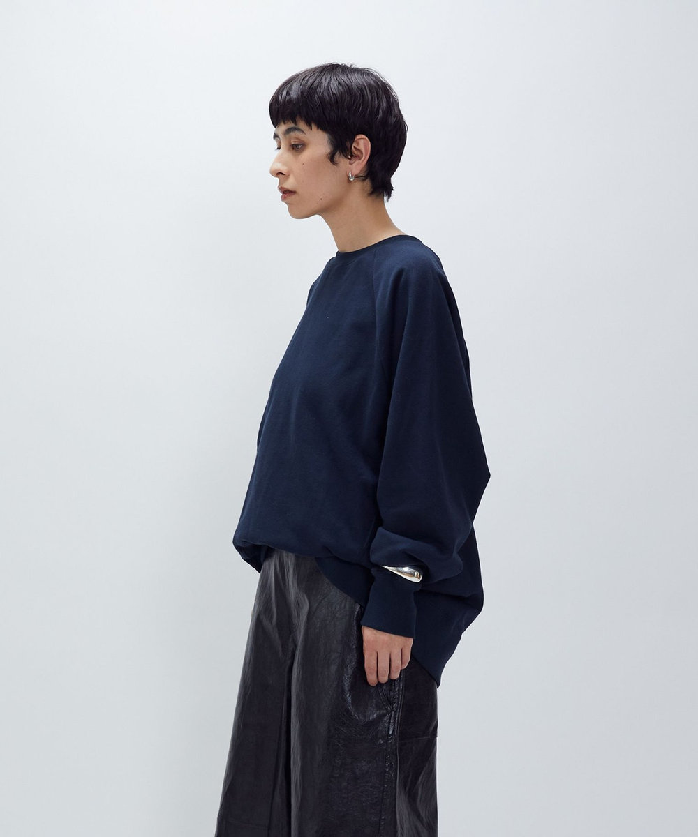 1er Arrondissement 【WEB限定カラーあり】＜SOLto (ソルト)＞レースアップスウェット ダークネイビー