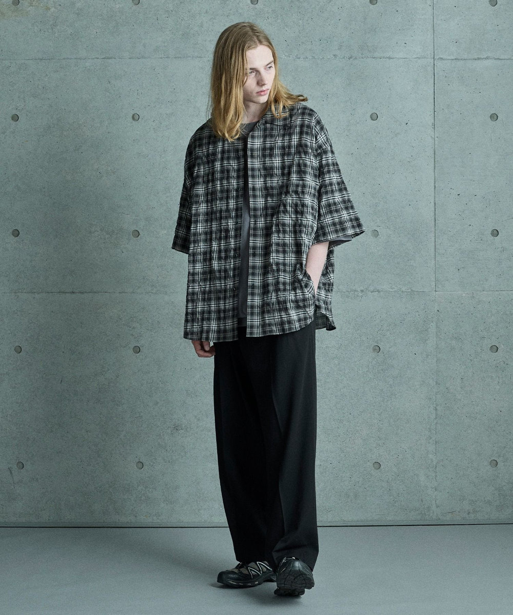 MEN'S BIGI セミワイドスラックス グレー系その他
