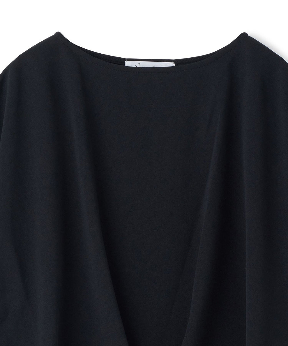 NOWADAYS ジョーゼットポンチTシャツ ブラック