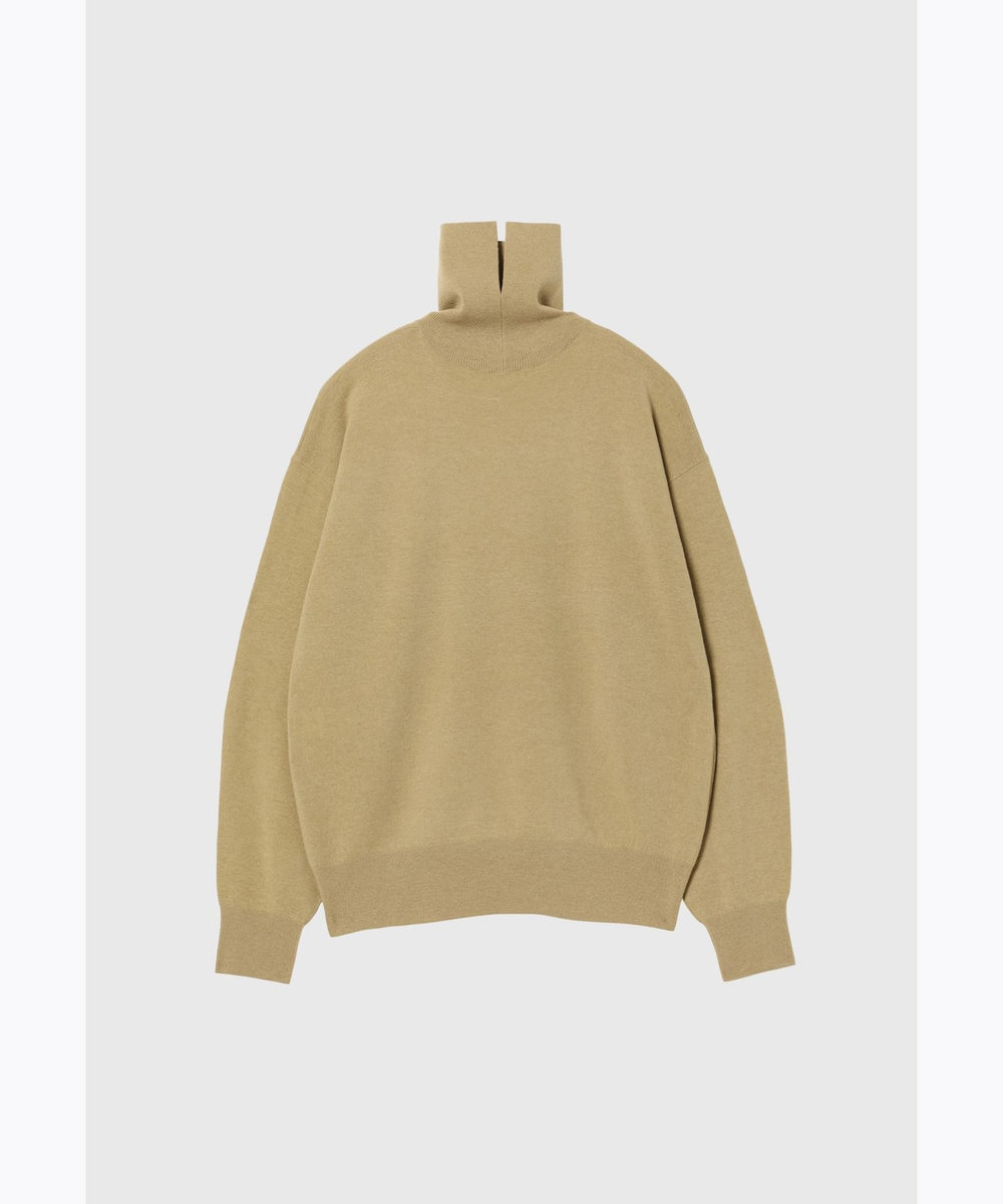 DÉPAREILLÉ WOOLEN YARN TURTLE NECK / ウールンヤーンタートルネック ベージュ