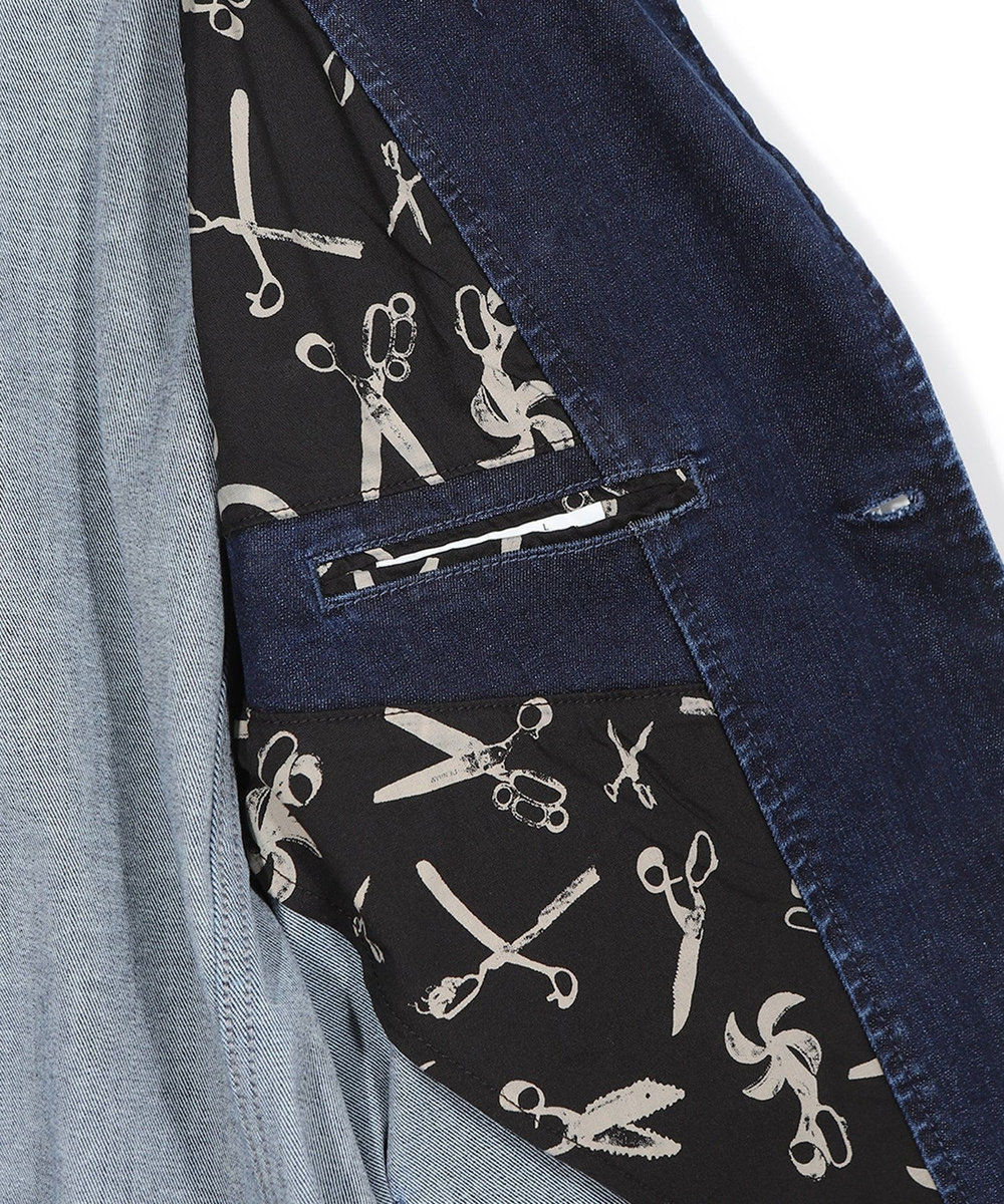 MEN'S BIGI 【DENHAM/デンハム】別注 デニムテーラードジャケット インディゴブルー
