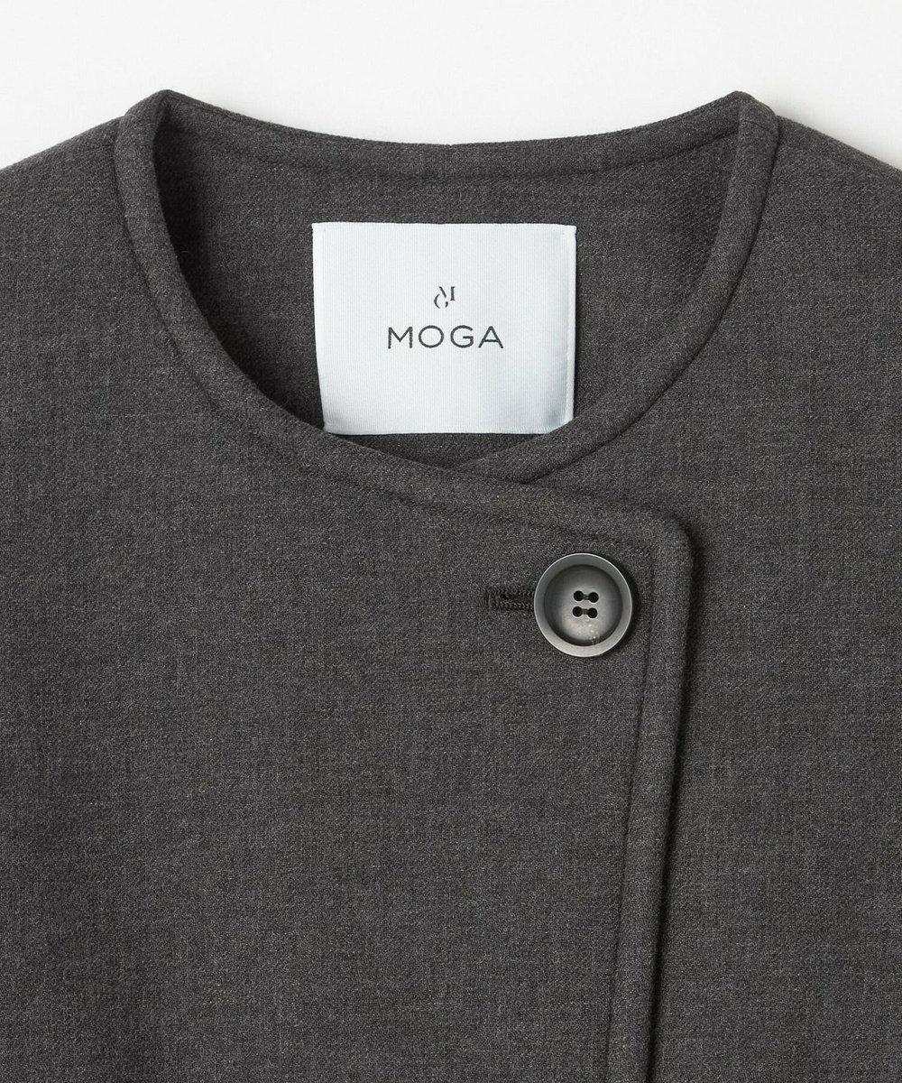 MOGA スポンディッシュボンディングショートコート チャコールグレー