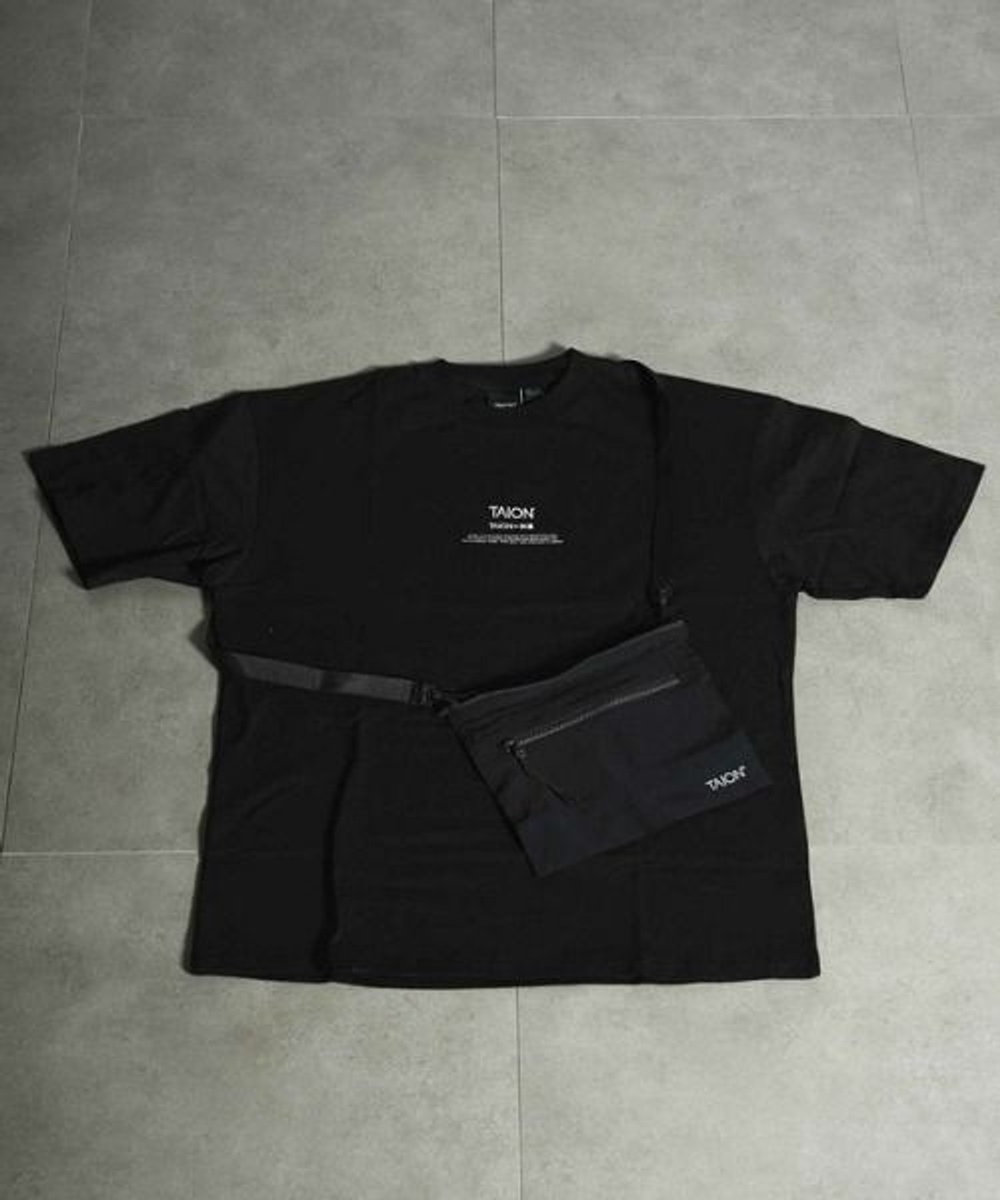 UNION STATION 【TAION】BASIC STORAGE T-SH CONCEPT / ベーシック ロゴ ストレージ Ｔシャツ ブラック
