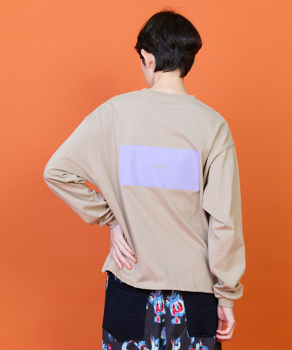 FRAPBOIS エトリーブTシャツ ベージュ