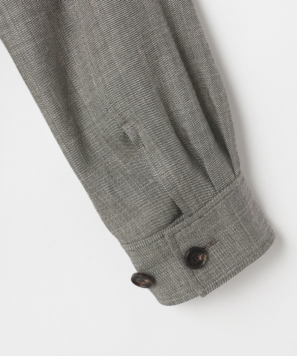 DÉPAREILLÉ SHARKSKIN ZIP UP JACKET / シャークスキンジップアップジャケット ブラウン