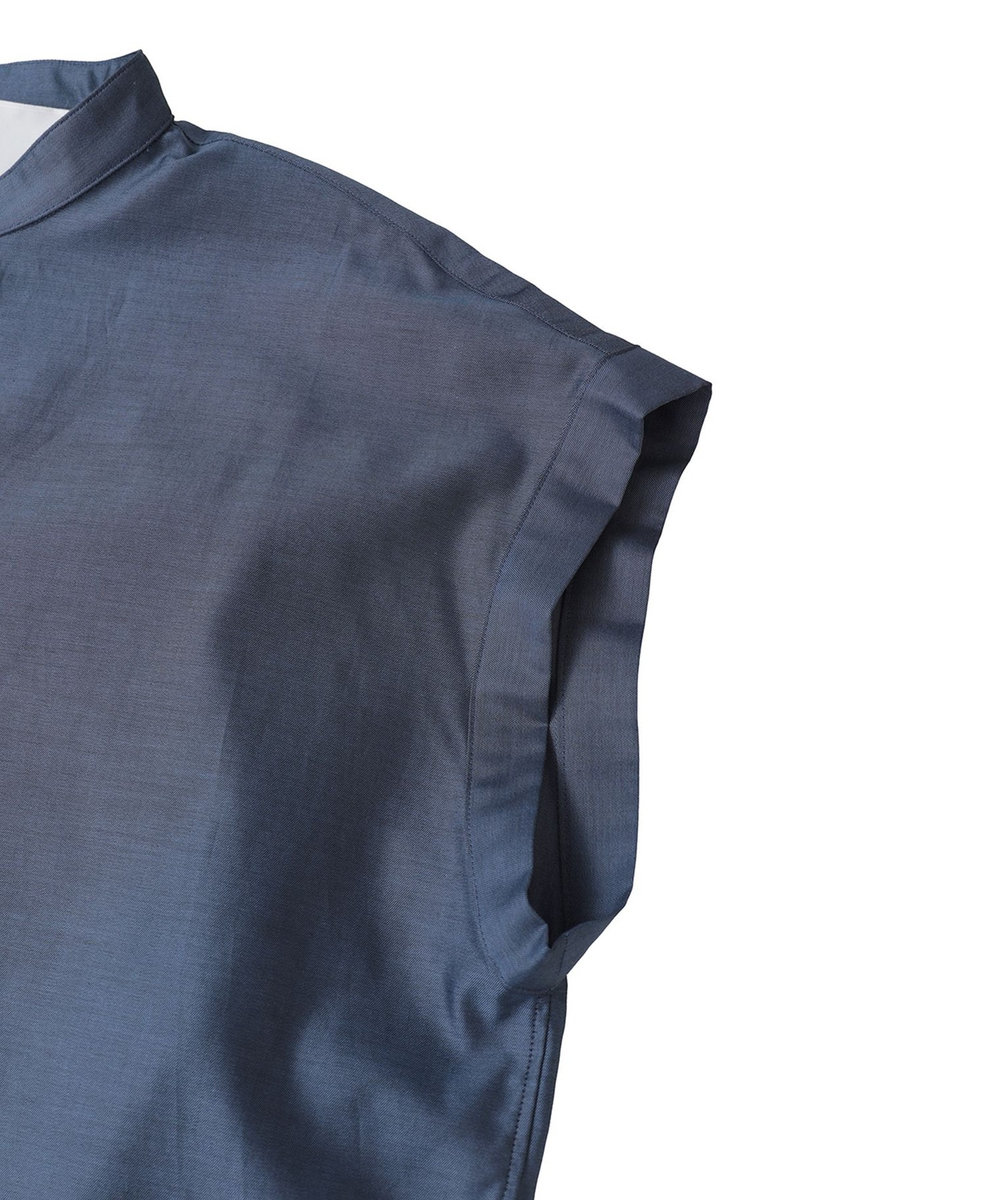 1er Arrondissement ＜TICCA（ティッカ）＞別注フレンチシャツブラウス ネイビー