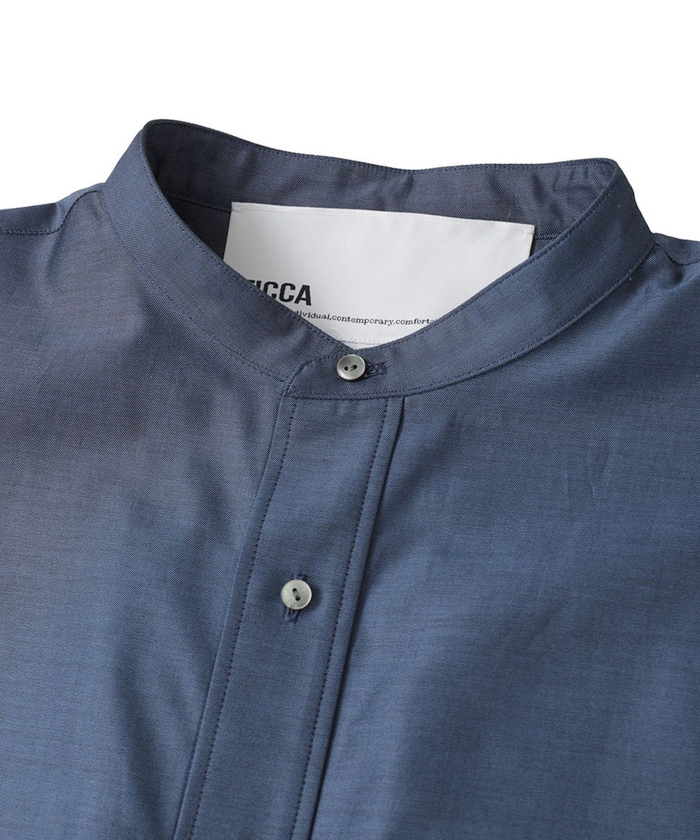 1er Arrondissement ＜TICCA（ティッカ）＞別注フレンチシャツブラウス ネイビー
