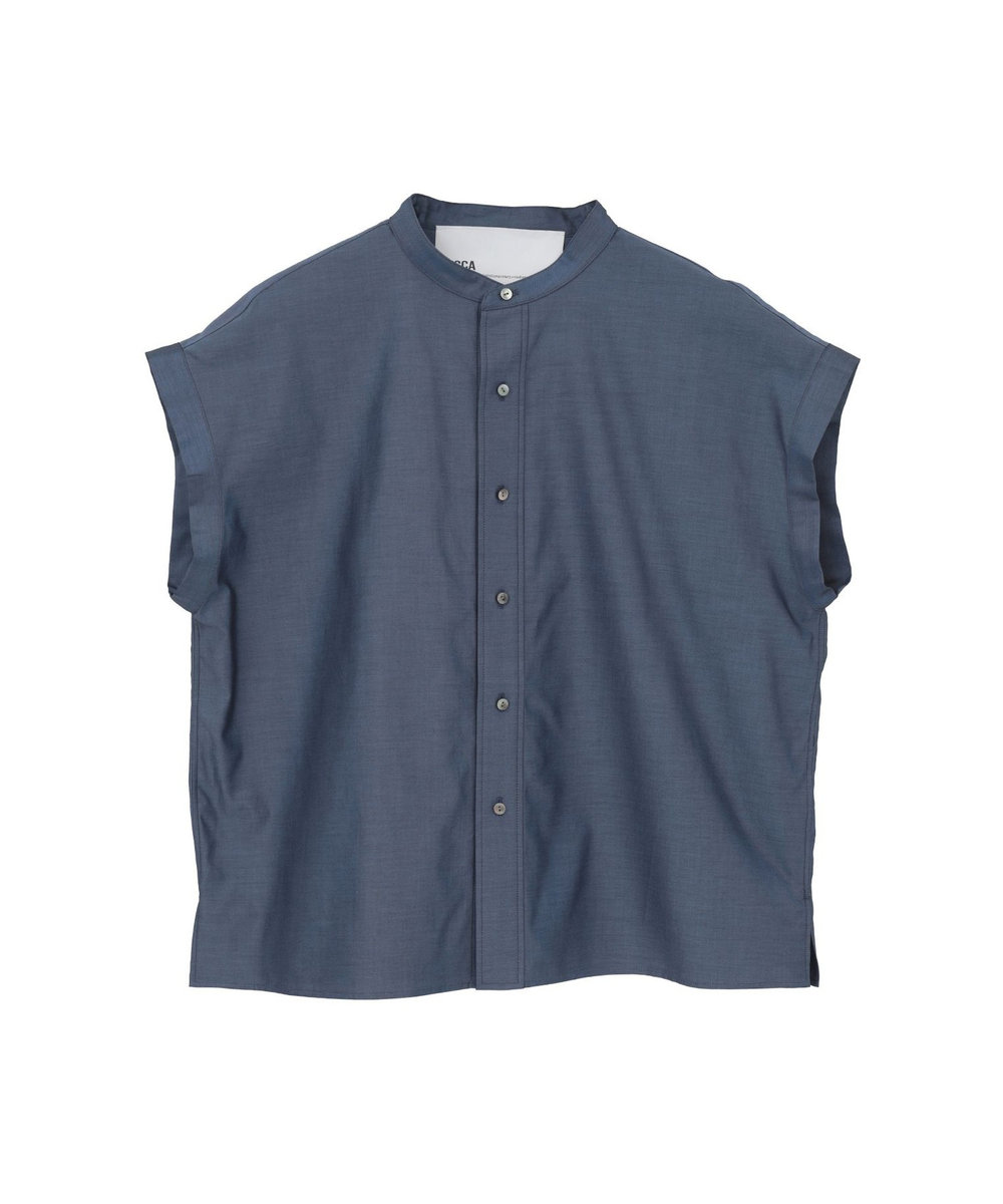 1er Arrondissement ＜TICCA（ティッカ）＞別注フレンチシャツブラウス ネイビー