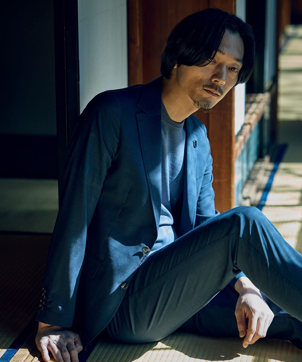 MEN'S BIGI 【COLE HAAN/コール ハーン】別注 ロゴ刺繍ニット半袖Tシャツ＜持続冷感＞ グレー