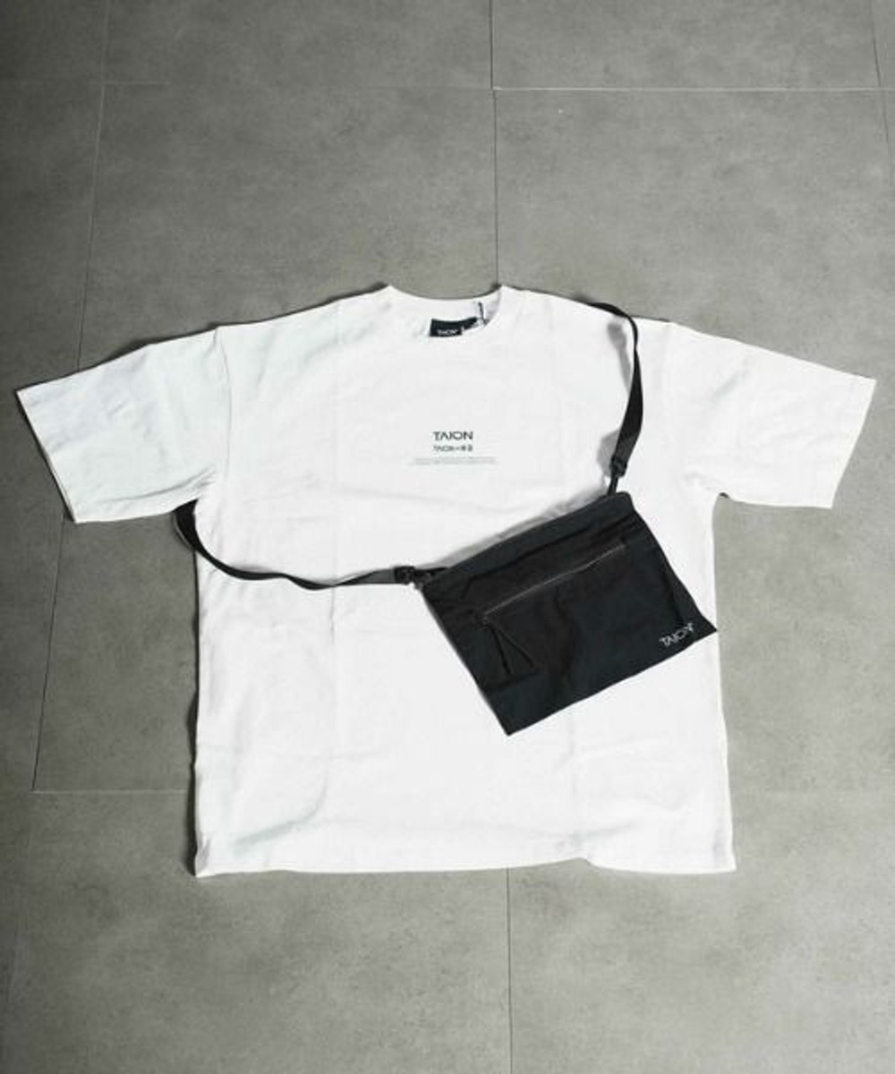 UNION STATION 【TAION】BASIC STORAGE T-SH CONCEPT / ベーシック ロゴ ストレージ Ｔシャツ ホワイト