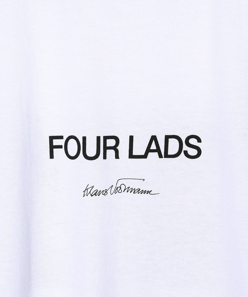 MEN'S BIGI 【THE CULTURE CODE x Klaus Voormann x MEN'S BIGI 】別注プリントT＜Four Lads＞ ホワイト
