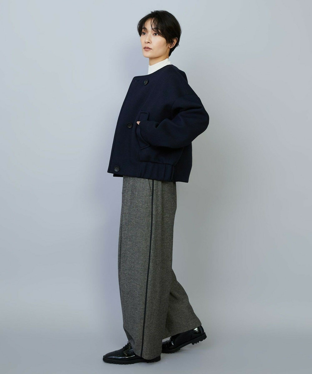MOGA スポンディッシュボンディングショートコート ダークネイビー