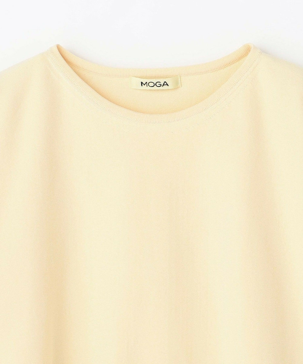 MOGA Lサイズ（大きいサイズ） 【大きいサイズ】ハイブリットコットンドルマンスリーブニット クリーム