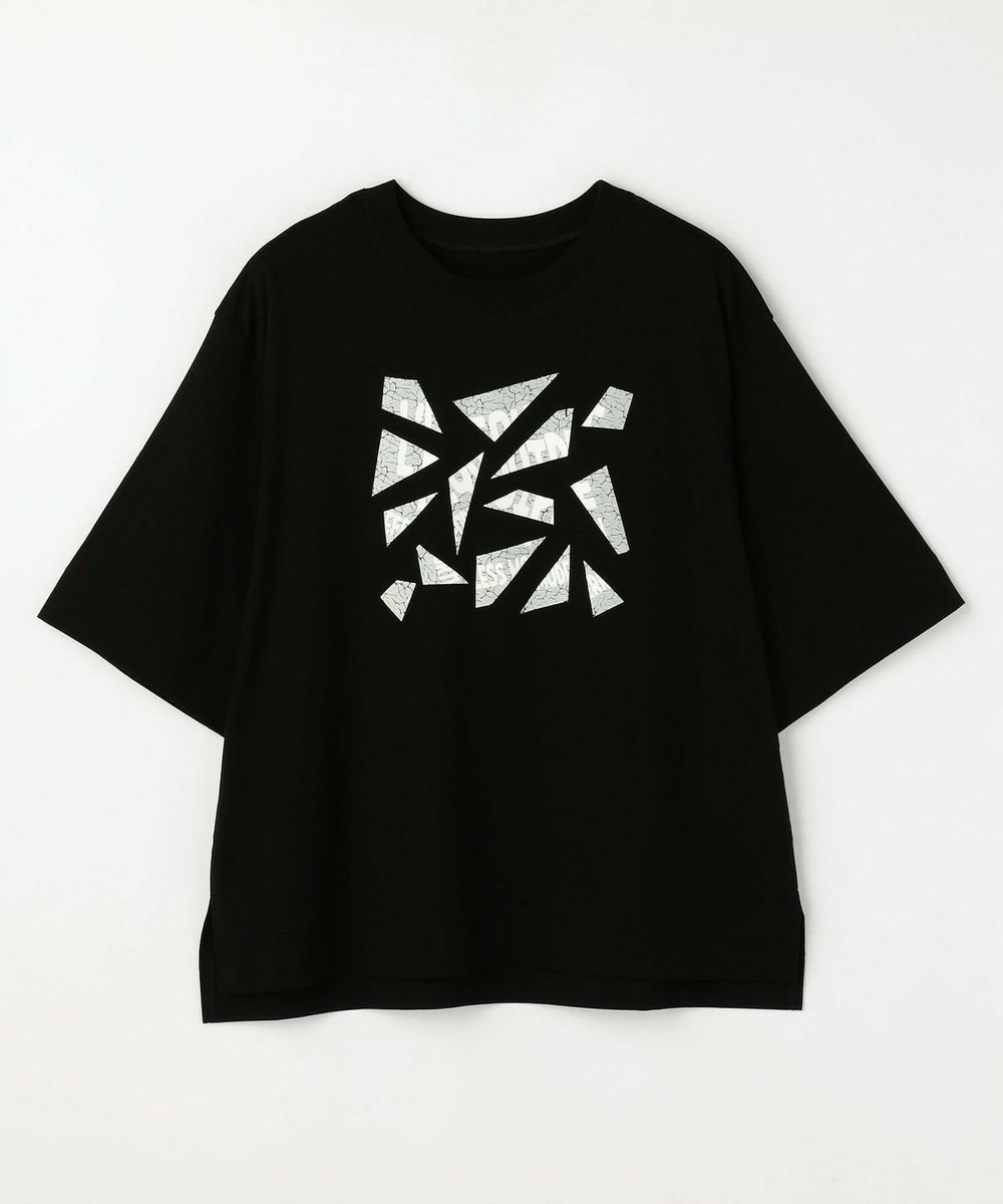 L'EQUIPE ブロークンロゴTシャツ ブラック