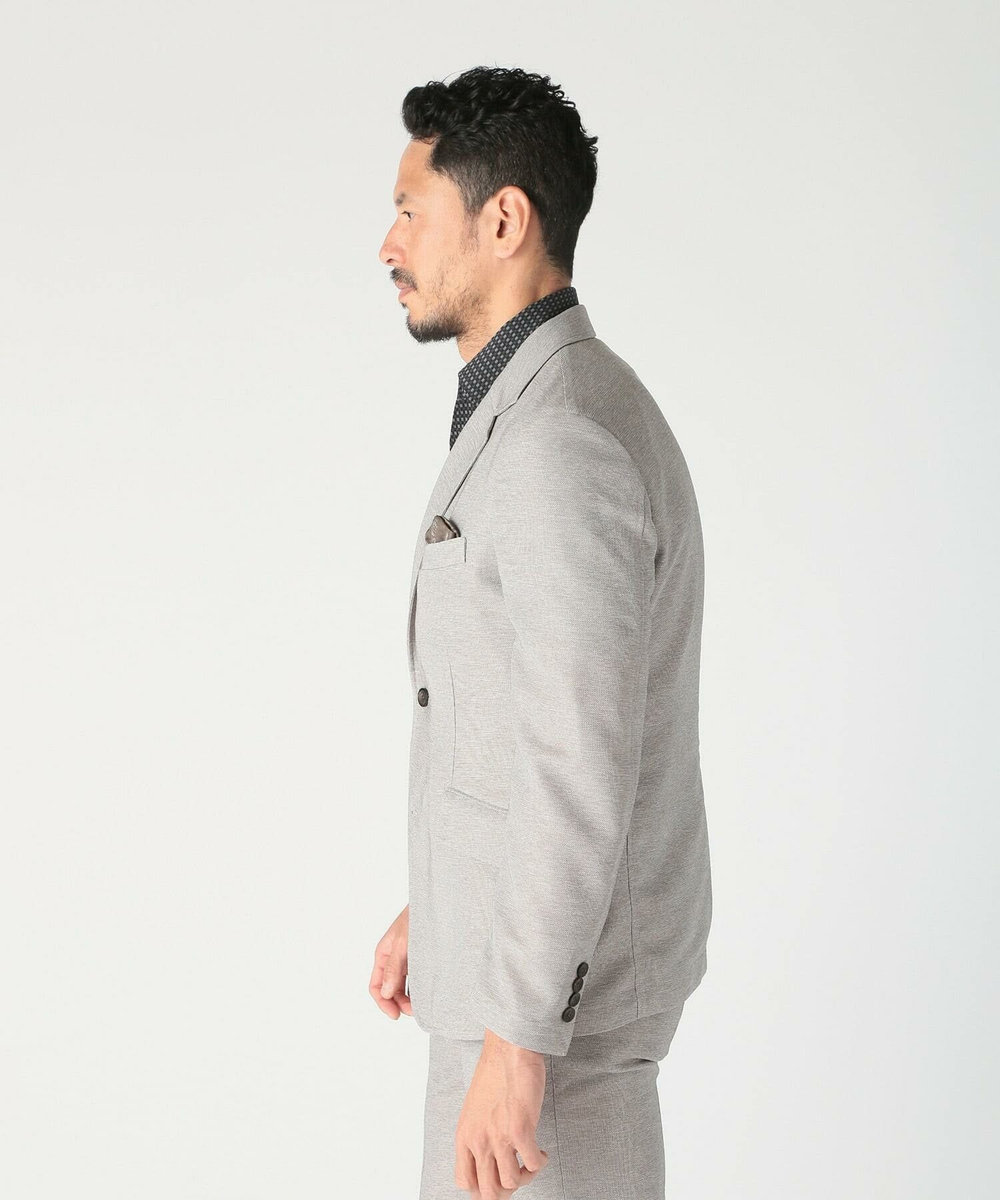 MEN'S BIGI 【ACTIVE TAILOR/アクティブテイラー】カラミメッシュストレッチジャケット<ストレッチ><通気性> ベージュ