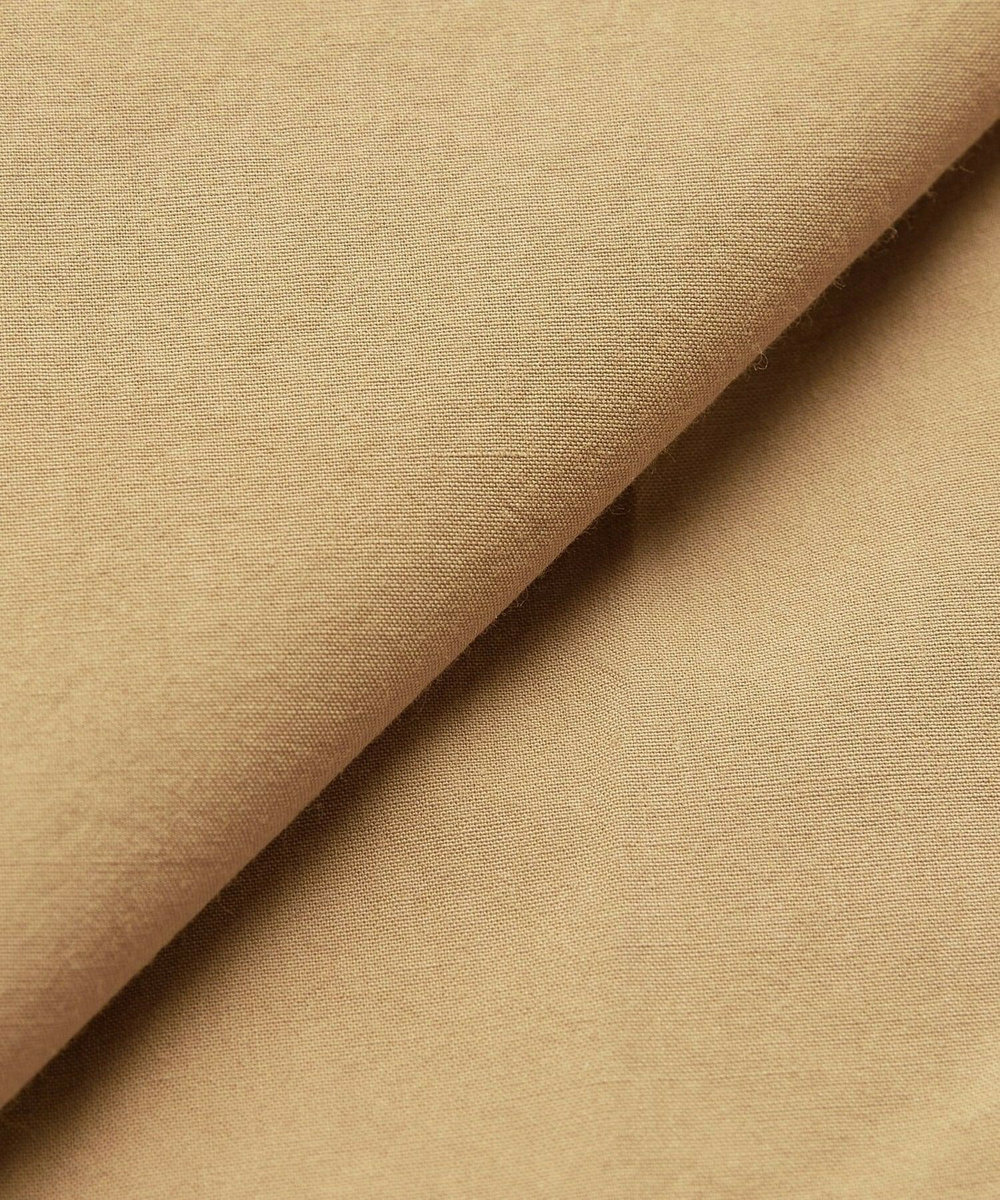 L'EQUIPE Lサイズ（大きいサイズ） 【大きいサイズ】オーガニックコットンビンテージシャツブラウス ベージュ