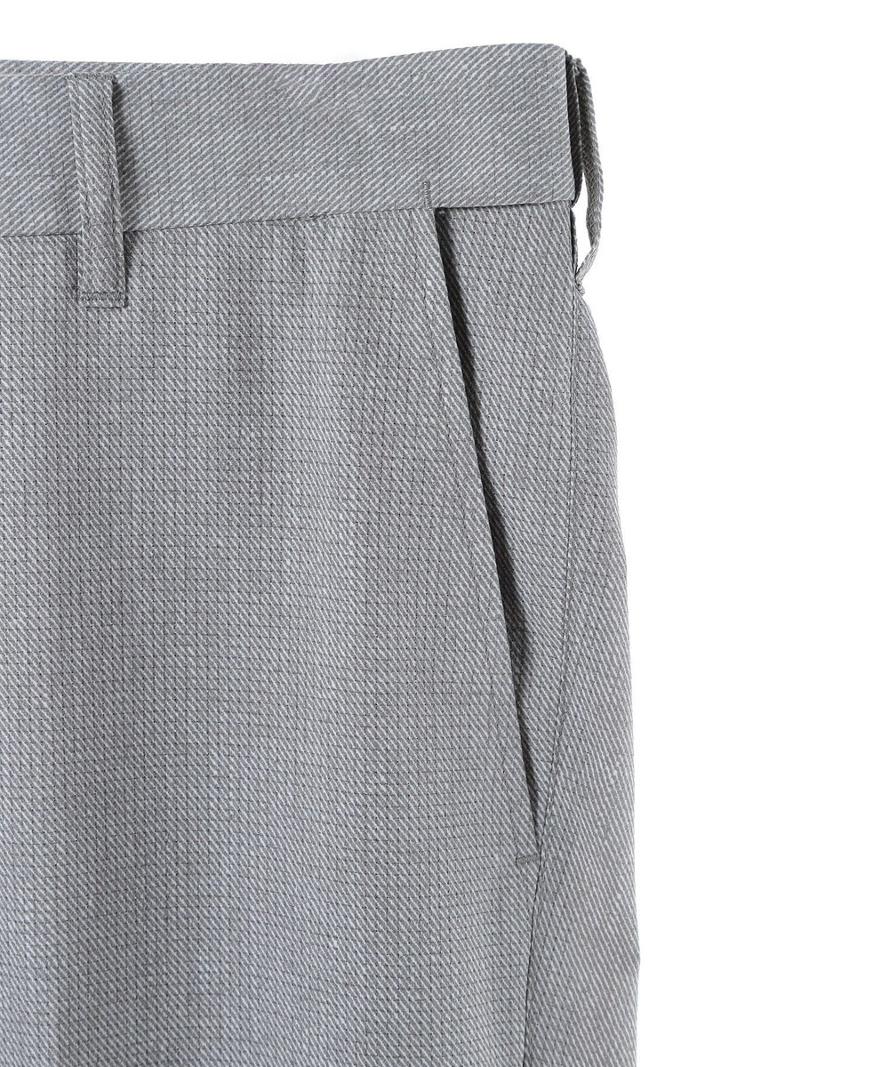 MEN'S BIGI COOL DOTS メランジプリントスラックスパンツ〈イージーケア/吸水速乾〉 グレー