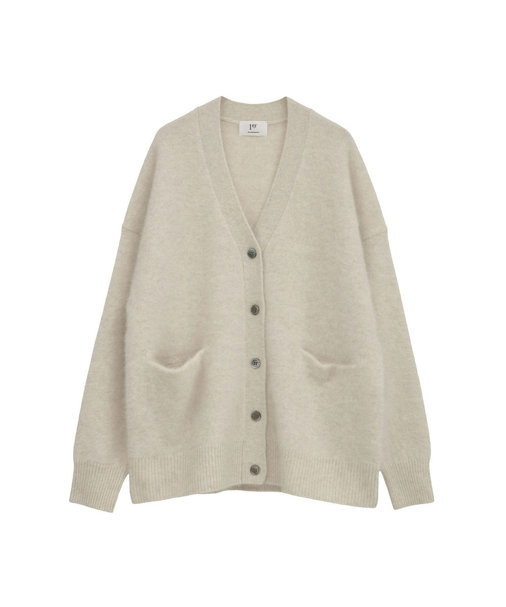 1er Arrondissement 【リニューアル】FOXカシミアカーディガン ベージュ