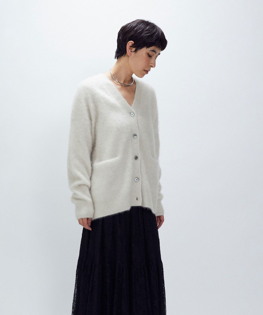 1er Arrondissement 【リニューアル】FOXカシミアカーディガン ベージュ