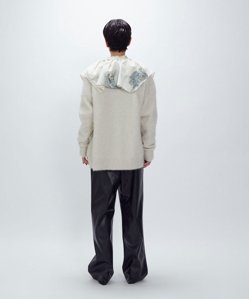 1er Arrondissement 【リニューアル】FOXカシミアカーディガン ベージュ