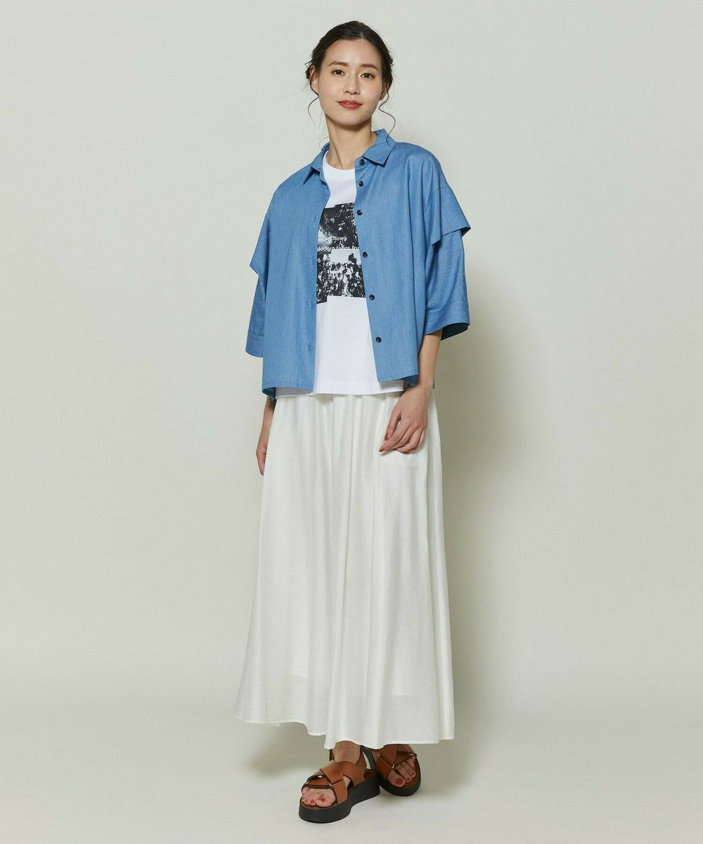 L'EQUIPE フォトプリントTシャツ ホワイト