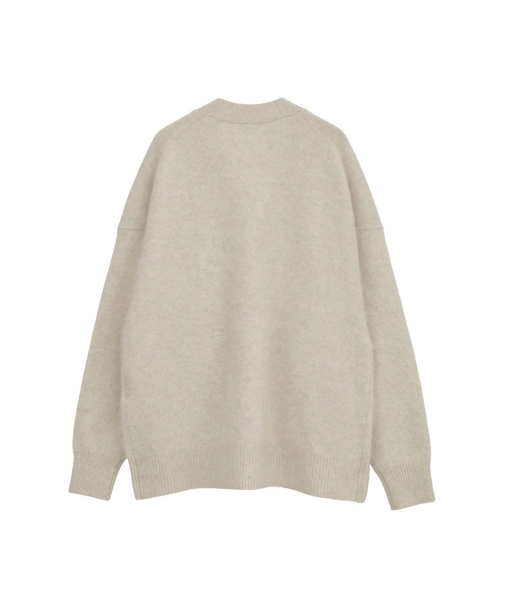 1er Arrondissement 【リニューアル】FOXカシミアカーディガン ベージュ