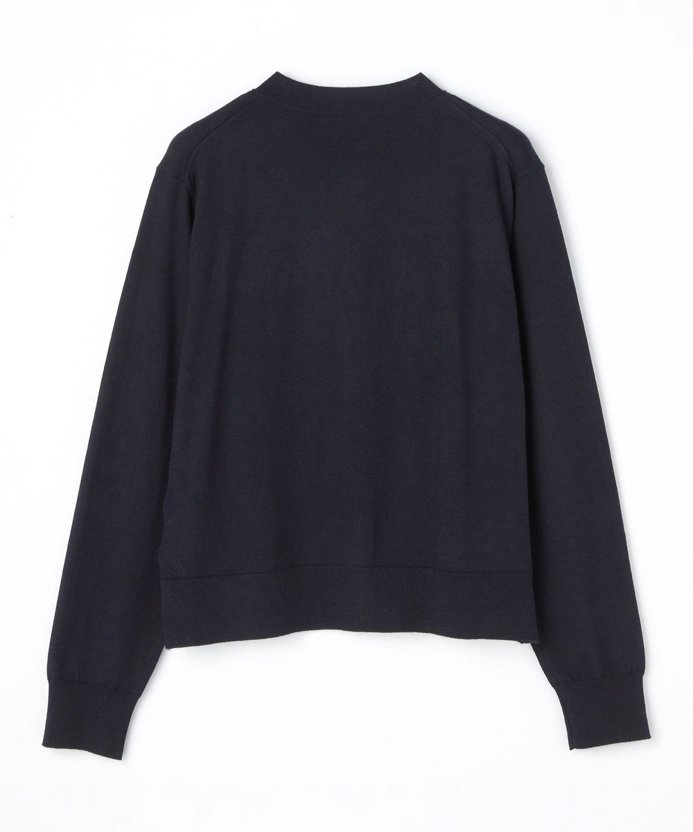 L'EQUIPE COUTURIER カシミヤシルクHGニットカーディガン ダークネイビー