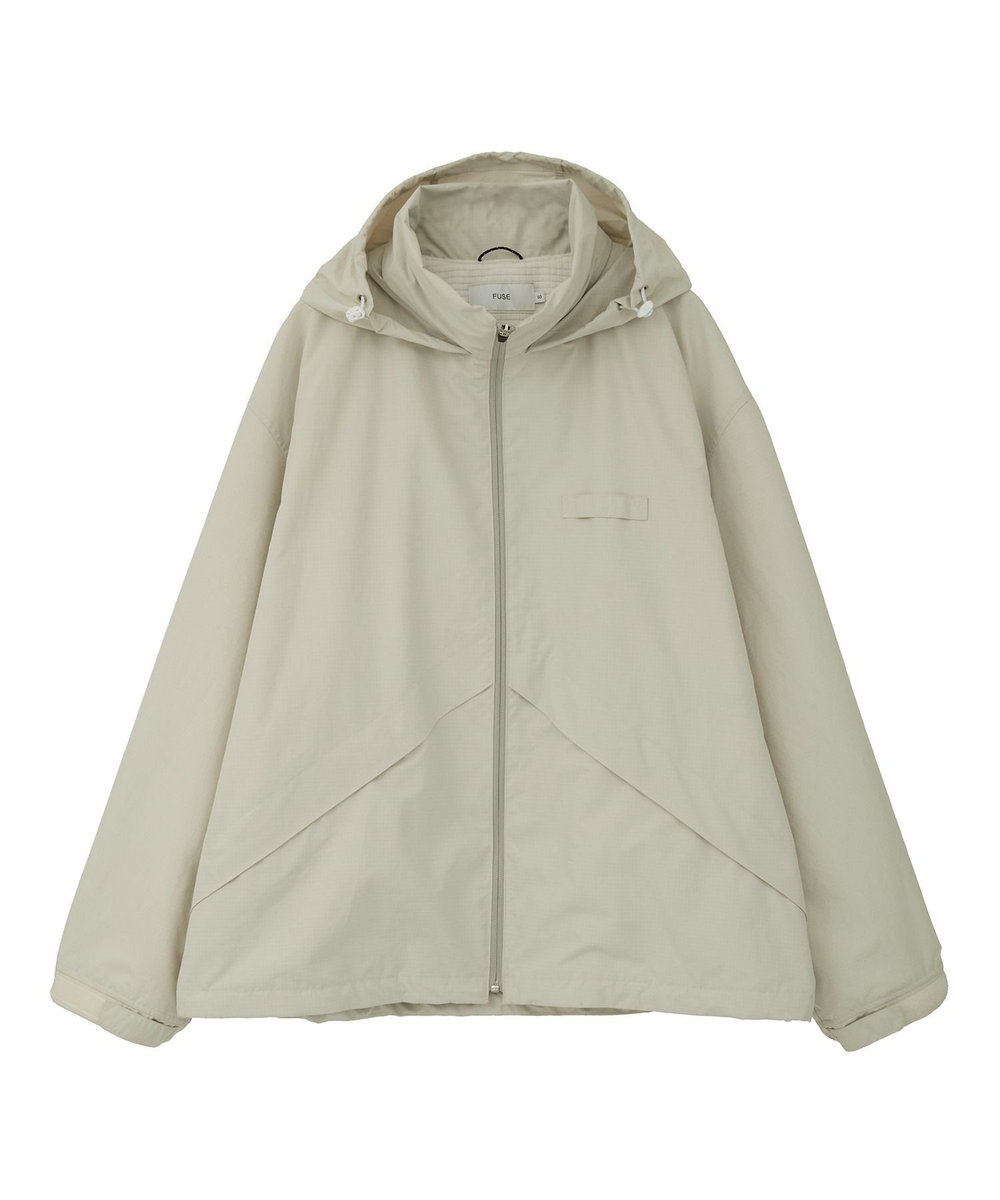 MEN'S BIGI リップストップ スタンドカラーブルゾン ベージュ