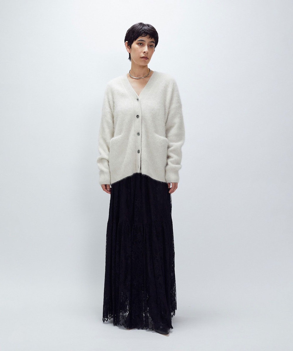 1er Arrondissement 【リニューアル】FOXカシミアカーディガン ベージュ
