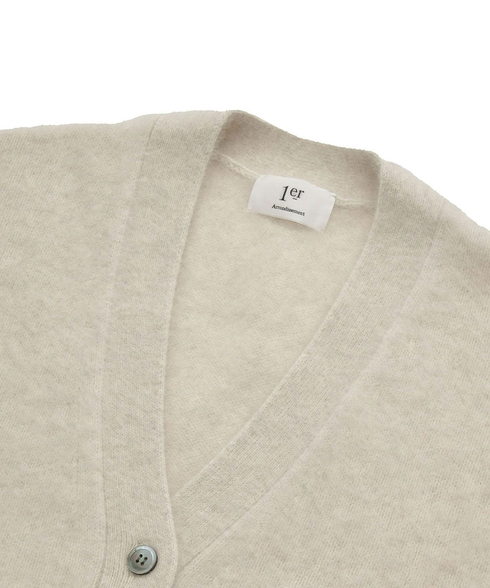 1er Arrondissement 【リニューアル】FOXカシミアカーディガン ベージュ
