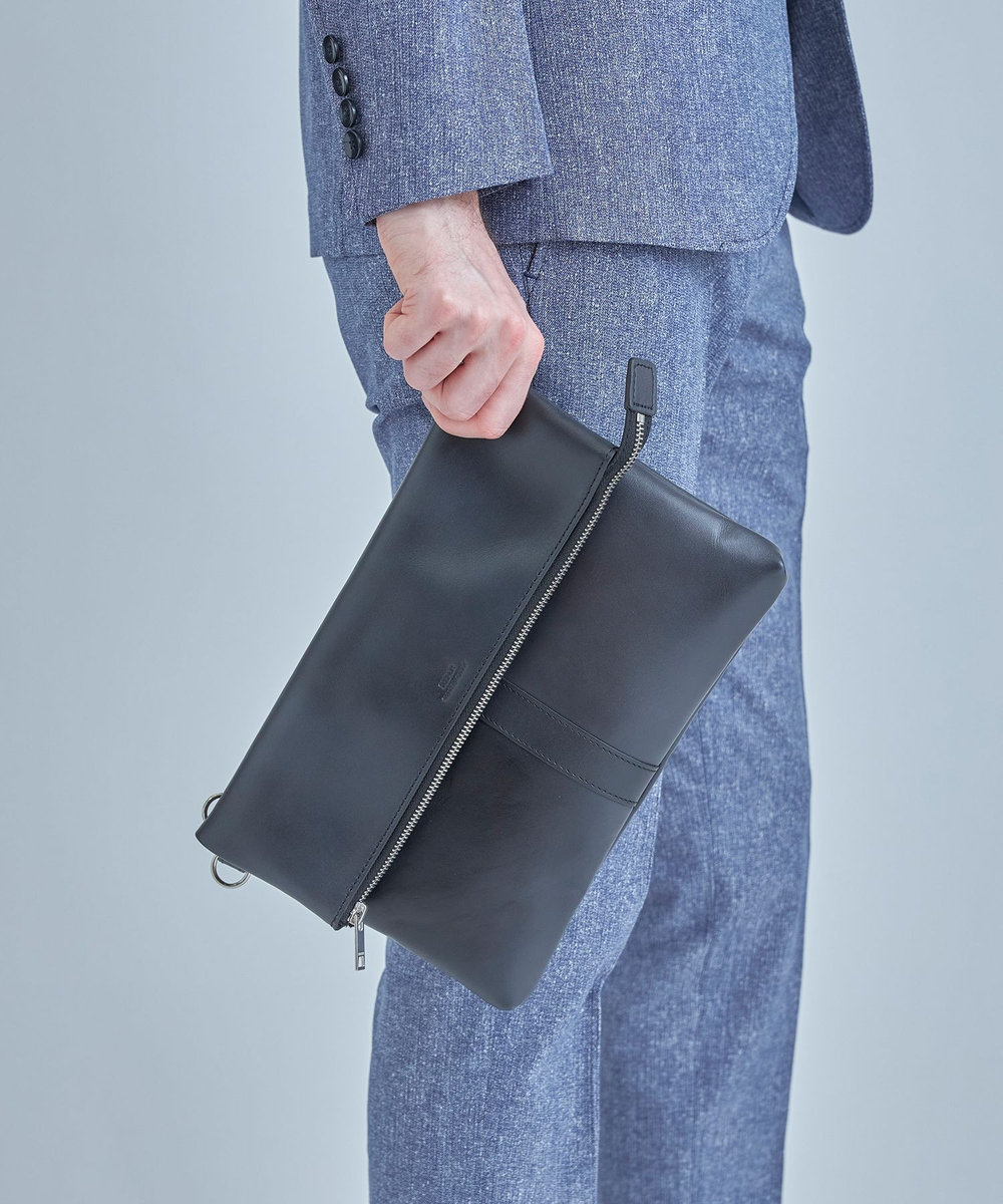 MEN'S BIGI 【SEEKER/シーカー】別注 2wayクラッチ&ショルダーバッグ ブラック