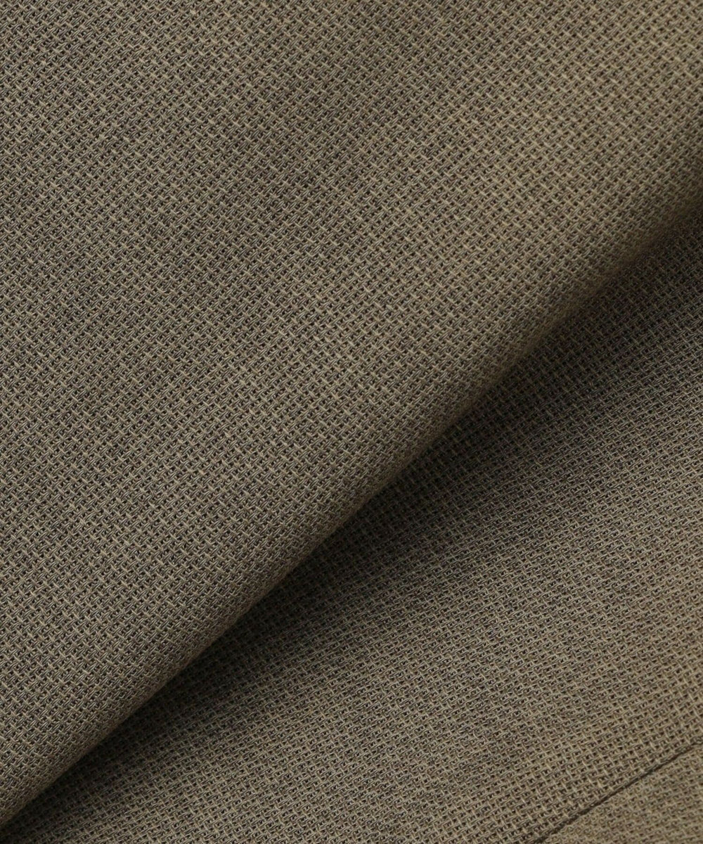 feerique 麻調メッシュノーカラーショートジャケット ベージュ