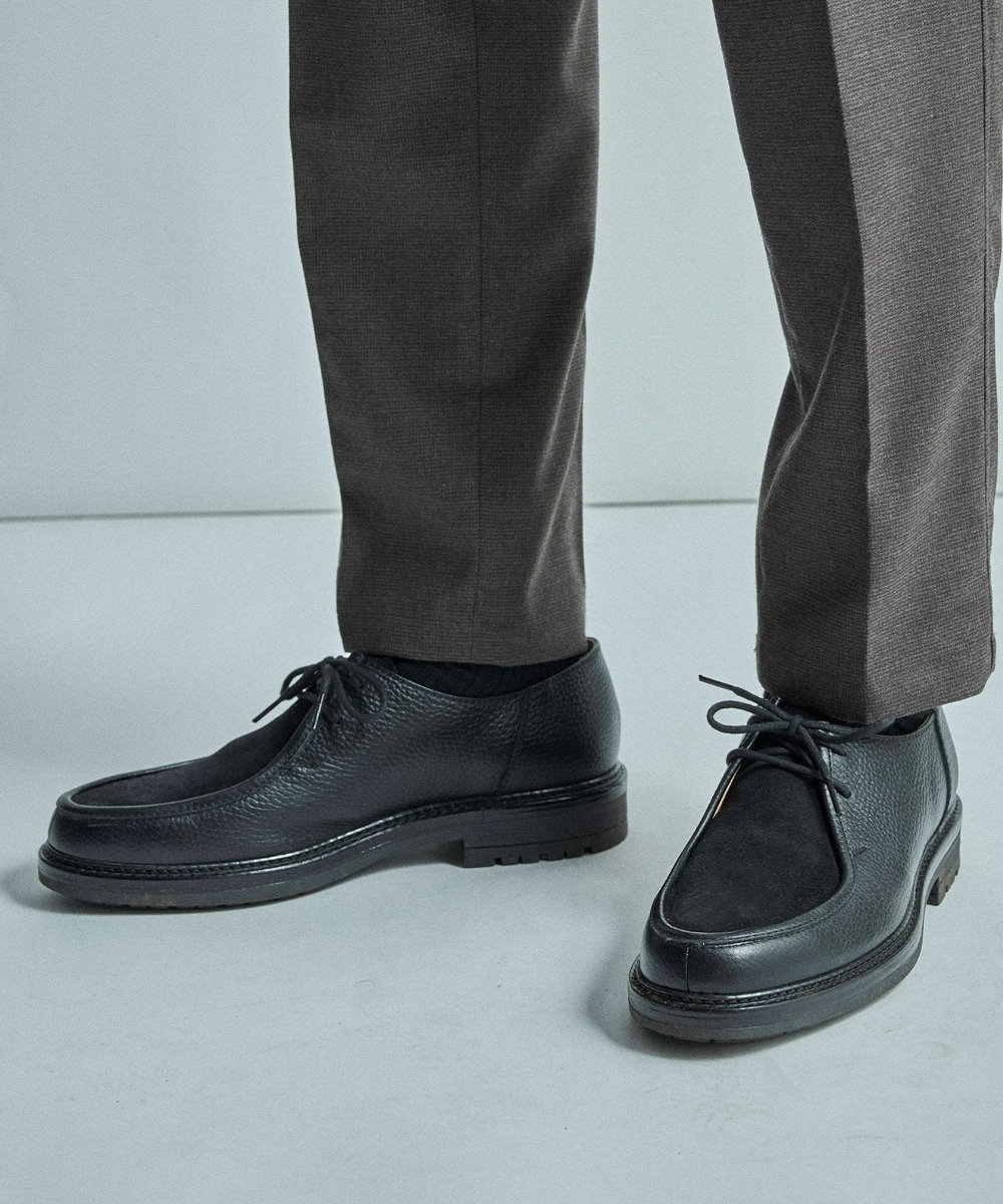 MEN'S BIGI 異素材コンビ レザーチロリアンシューズ ブラック